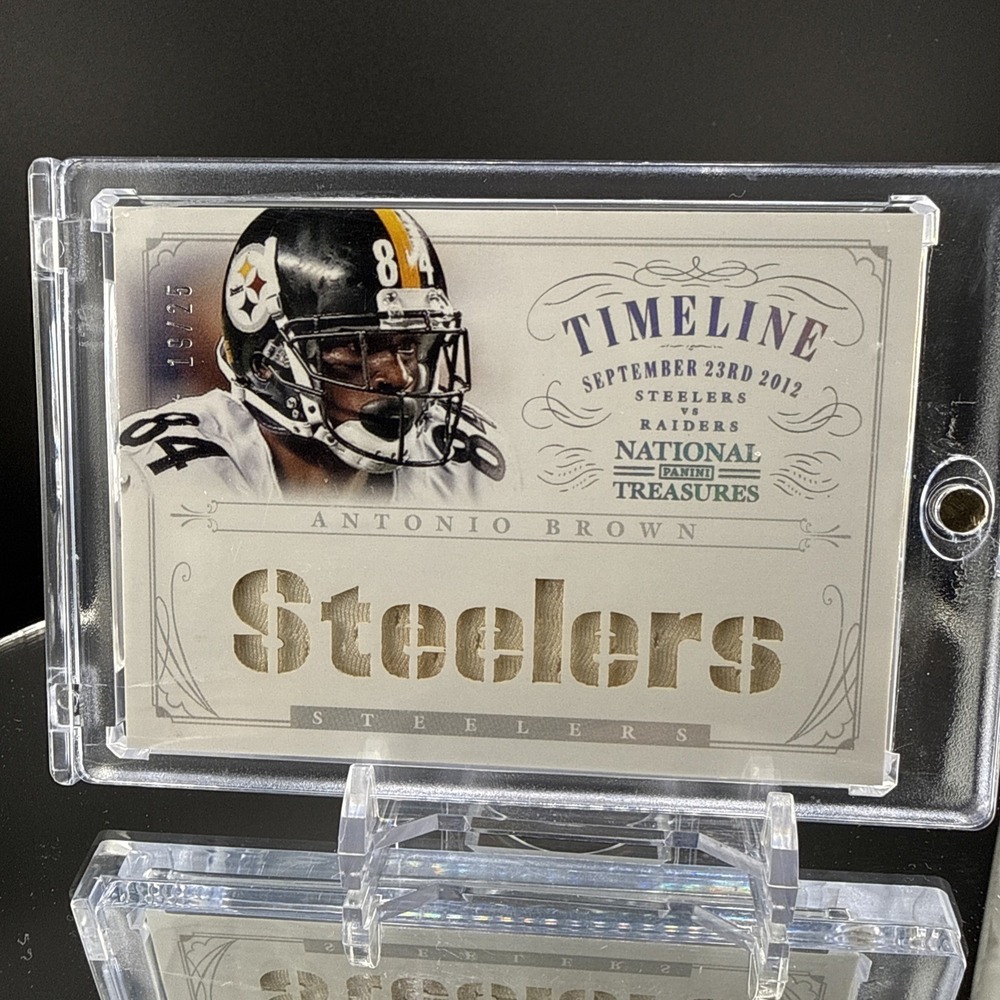 2013 National Treasures Timeline Jersey Steelers Antonio‎ Brown 19/25  SSP
